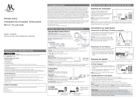 Acoustic Research AW-828 - Owners Manual